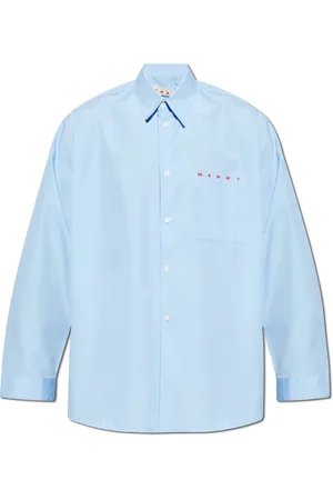 Marni Heren, Overhemden, Blauw, Maat: 2XL Katoen