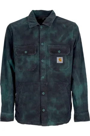 Carhartt Heren, Overhemden, Groen, Maat: S Velours