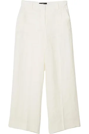 Max Mara Dames, Broeken, , Maat: M Linnen