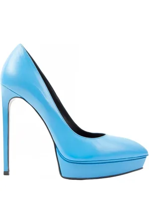 Saint Laurent Dames, Schoenen, Blauw, Maat: 40 EU Leer