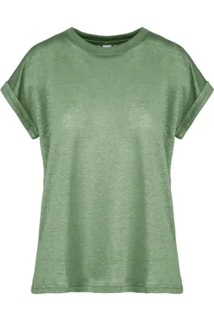 Bomboogie Dames, Tops, Groen, Maat: L Linnen