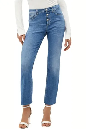 Liu Jo Dames, Jeans, Blauw, Maat: W28 Katoen