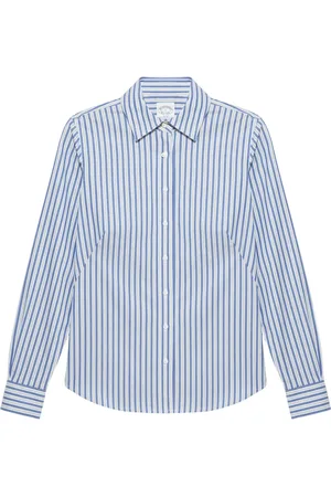 Brooks Brothers Dames, Blouses & Shirts, Blauw, Maat: XL Katoen