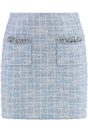 Self-Portrait Dames, Rokken, Blauw, Maat: M Viscose