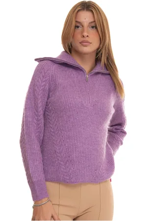 Suncoo Dames, Sweatshirts & Hoodies, Paars, Maat: L Wol
