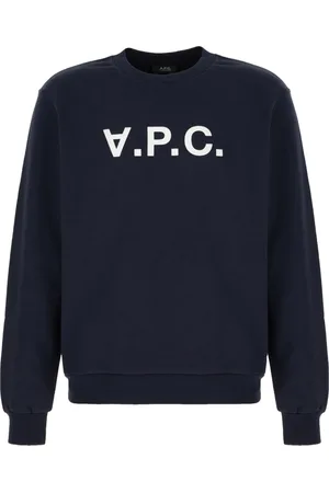 A.P.C. Heren, Sweatshirts & Hoodies, Blauw, Maat: M Katoen