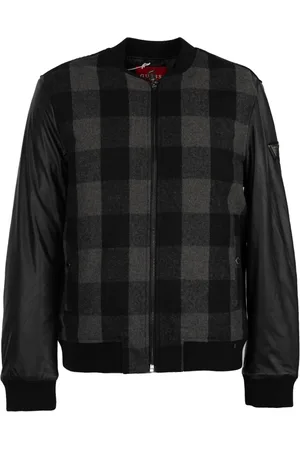 Guess Heren, Jassen, Zwart, Maat: M Wol
