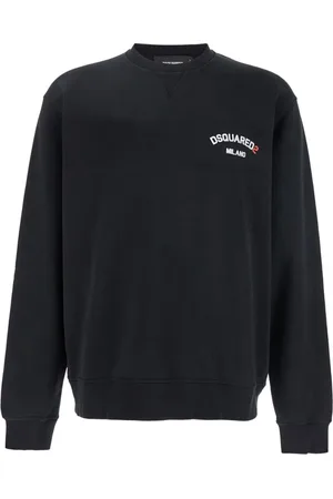 Dsquared2 Heren, Sweatshirts & Hoodies, Zwart, Maat: M Katoen