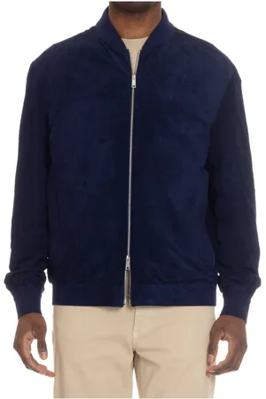 Ermenegildo Zegna Heren, Jassen, Blauw, Maat: L Suède