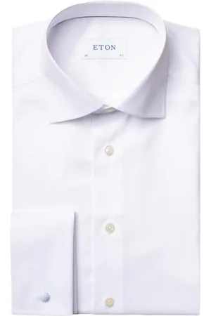 Eton Heren, Overhemden, Wit, Maat: 3XL Katoen