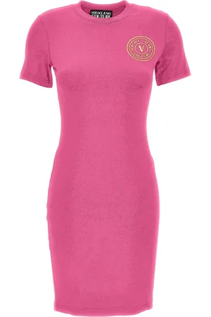 VERSACE Dames, Jurken, Roze, Maat: S