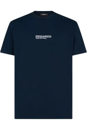 Dsquared2 Heren, Tops, Blauw, Maat: L Katoen