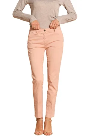 Masons Dames, Broeken, Roze, Maat: XS Satijn