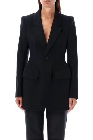 Balenciaga Dames, Jassen, Zwart, Maat: M Wol