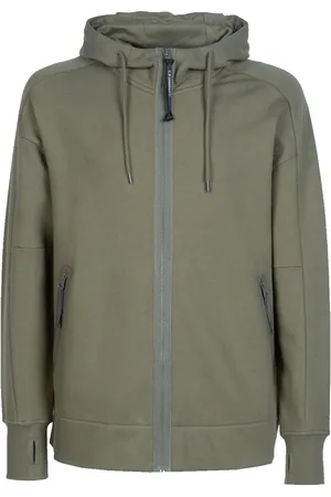 C.P. Company Heren, Sweatshirts & Hoodies, Groen, Maat: M Katoen