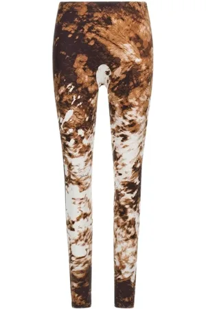 Roberto Cavalli Dames, Broeken, Bruin, Maat: XS Polyamide
