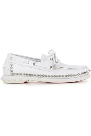 Christian Louboutin Dames, Schoenen, Wit, Maat: 40 EU Leer