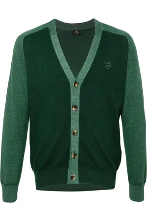 Etro Heren, Truien, Groen, Maat: 4XL Wol