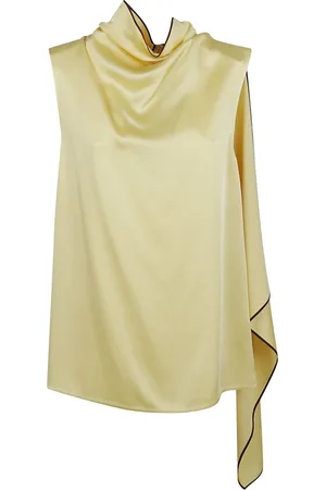 Stella McCartney Dames, Tops, Geel, Maat: XS Satijn