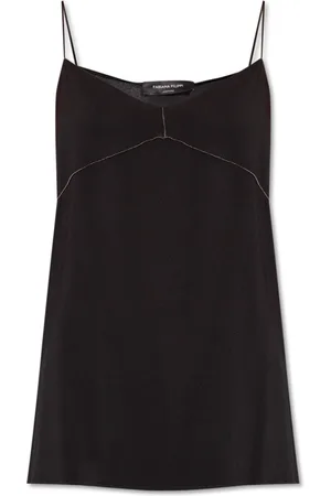 Fabiana Filippi Dames, Tops, Zwart, Maat: M Viscose