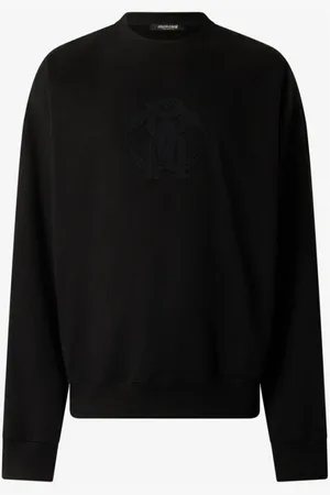 Roberto Cavalli Heren, Sweatshirts & Hoodies, Zwart, Maat: M Katoen