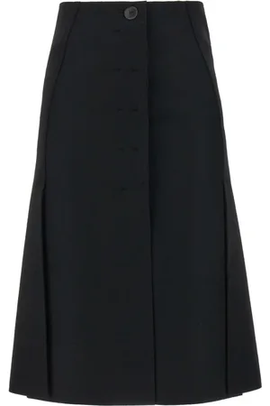 Lanvin Dames, Rokken, Zwart, Maat: XS Wol