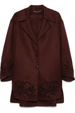 ERMANNO SCERVINO Dames, Mantels, Bruin, Maat: M Wol