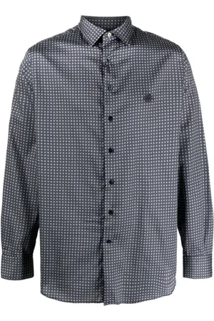Etro Heren, Overhemden, Blauw, Maat: L Katoen