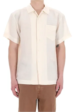 A.P.C. Heren, Overhemden, , Maat: M Linnen