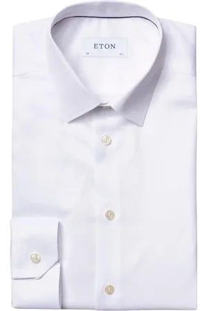 Eton Heren, Overhemden, Wit, Maat: 6XL Katoen