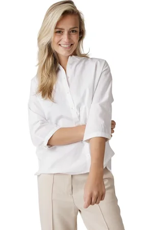 BY-BAR Dames, Blouses & Shirts, Wit, Maat: XS Katoen