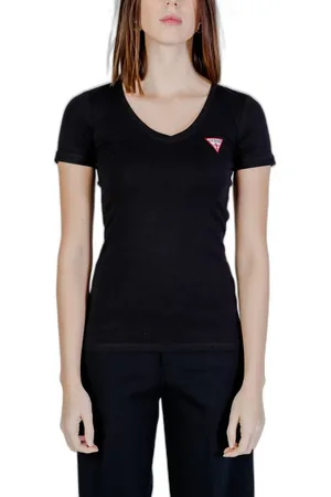 Guess Dames, Tops, Zwart, Maat: S Katoen