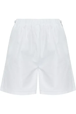 Max Mara Dames, Korte broeken, Wit, Maat: XS Katoen