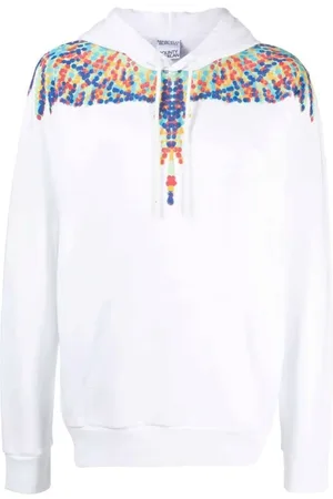 MARCELO BURLON Heren, Sweatshirts & Hoodies, Wit, Maat: L Katoen