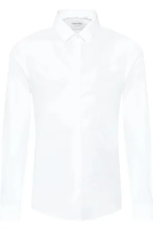 Calvin Klein Heren, Overhemden, Wit, Maat: 3XL