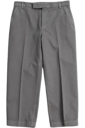 Thom Browne Heren, Broeken, Grijs, Maat: XL Katoen