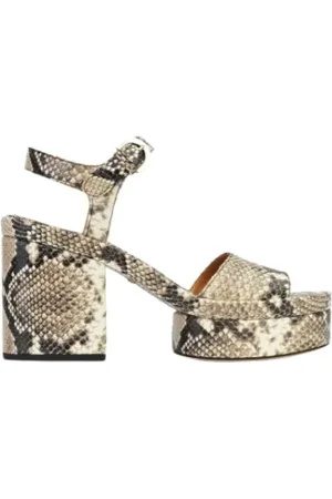 Chloé Dames, Schoenen, Grijs, Maat: 39 EU Leer
