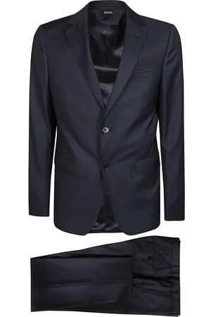 Ermenegildo Zegna Heren, Pakken, Blauw, Maat: 2XL Wol