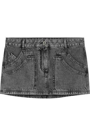 The Attico Dames, Rokken, Grijs, Maat: XS Denim