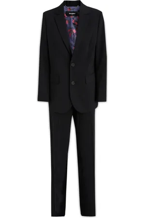 Dsquared2 Heren, Pakken, Zwart, Maat: 3XS Wol