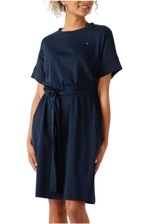 Tommy Hilfiger Dames, Jurken, Blauw, Maat: M