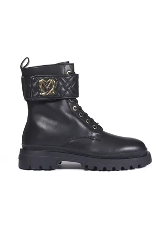 Moschino Dames, Schoenen, Zwart, Maat: 41 EU Leer