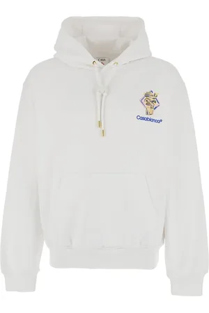 Casablanca Heren, Sweatshirts & Hoodies, Wit, Maat: M Katoen