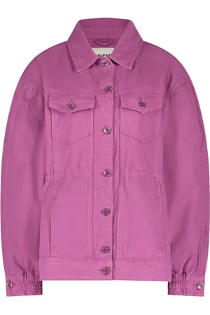Fabienne Chapot Dames, Jassen, Paars, Maat: S Denim