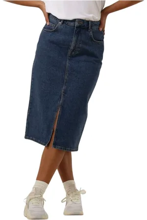 Object Dames, Rokken, Blauw, Maat: XS Denim