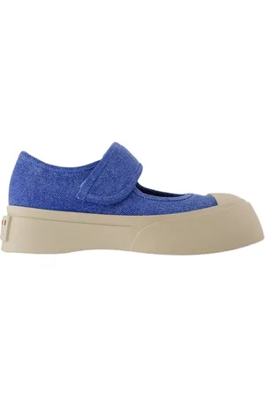 Marni Dames, Schoenen, Blauw, Maat: 36 EU Katoen