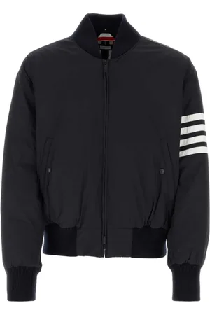 Thom Browne Heren, Jassen, Blauw, Maat: 2XL Poliester