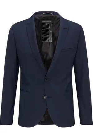 Drykorn Heren, Jassen, Blauw, Maat: S Wol