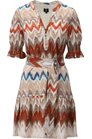 K-design Dames, Jurken, Veelkleurig, Maat: XL