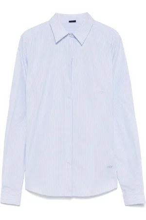 FAY Dames, Blouses & Shirts, Blauw, Maat: S